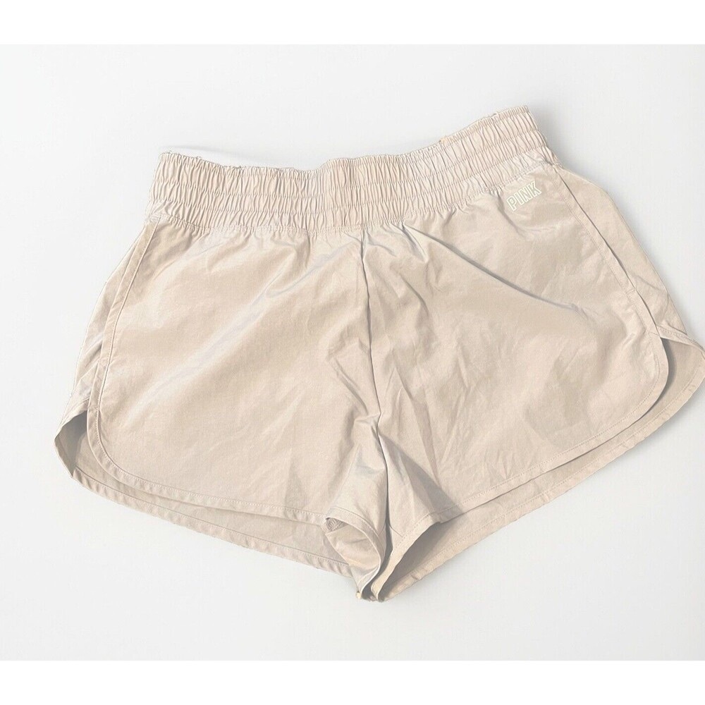 NWT PINK Victorias Secret Activewear Ultimate Running Shorts Gray Size Large